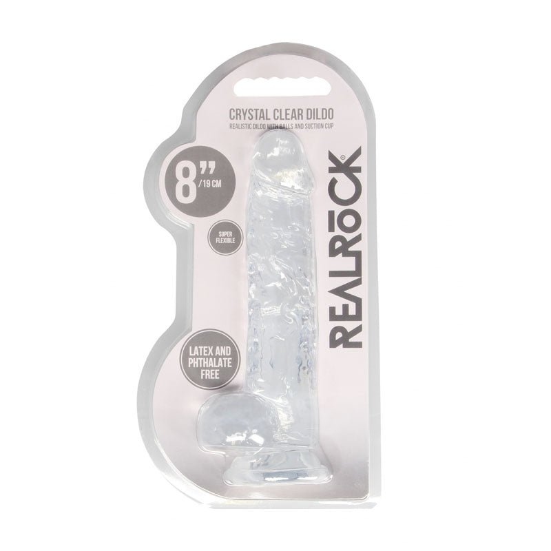 Buy REALROCK 8'' Realistic Dildo With Balls - Clear 20.3 cm Dong at NZ’s Mega Adult Toys Store. Discover premium sex toys with discreet shipping at the best price in NZ