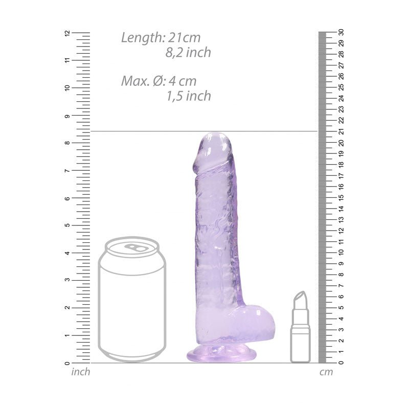 Buy REALROCK 8'' Realistic Dildo With Balls - Purple 20.3 cm Dong at NZ’s Mega Adult Toys Store. Discover premium sex toys with discreet shipping at the best price in NZ