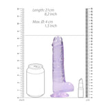 Buy REALROCK 8'' Realistic Dildo With Balls - Purple 20.3 cm Dong at NZ’s Mega Adult Toys Store. Discover premium sex toys with discreet shipping at the best price in NZ