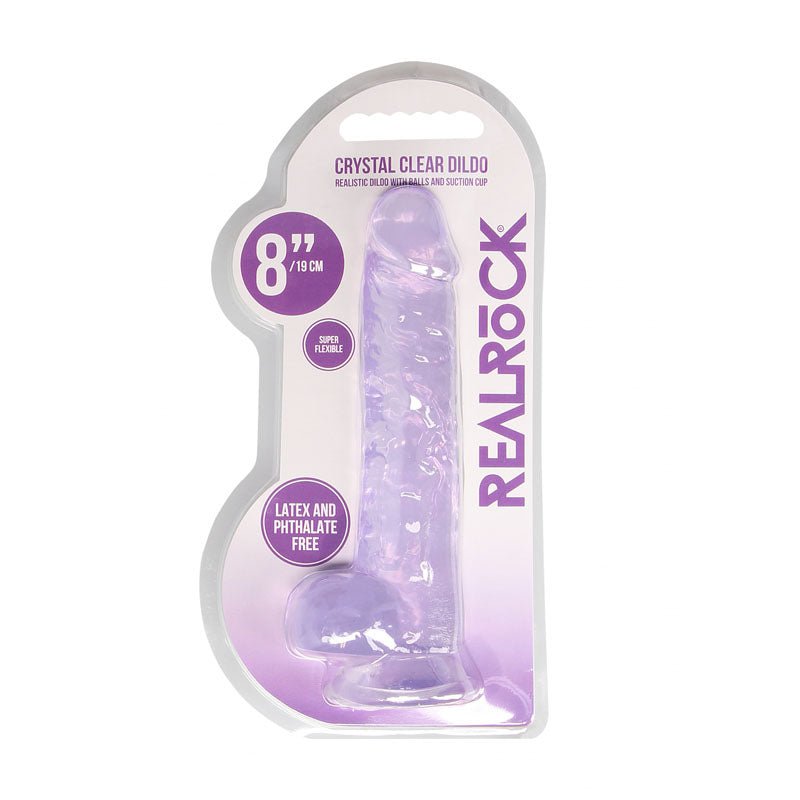 Buy REALROCK 8'' Realistic Dildo With Balls - Purple 20.3 cm Dong at NZ’s Mega Adult Toys Store. Discover premium sex toys with discreet shipping at the best price in NZ