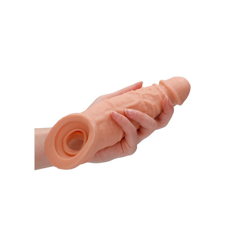 Buy REALROCK 9'' Realistic Penis Extender with Rings - Flesh 22.9 cm Penis Extension Sleeve at NZ’s Mega Adult Toys Store. Discover premium sex toys with discreet shipping at the best price in NZ