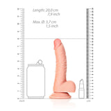 Buy REALROCK Realistic Regular Curved Dong with Balls - 18 cm - Flesh 18 cm (7'') Dong at NZ’s Mega Adult Toys Store. Discover premium sex toys with discreet shipping at the best price in NZ