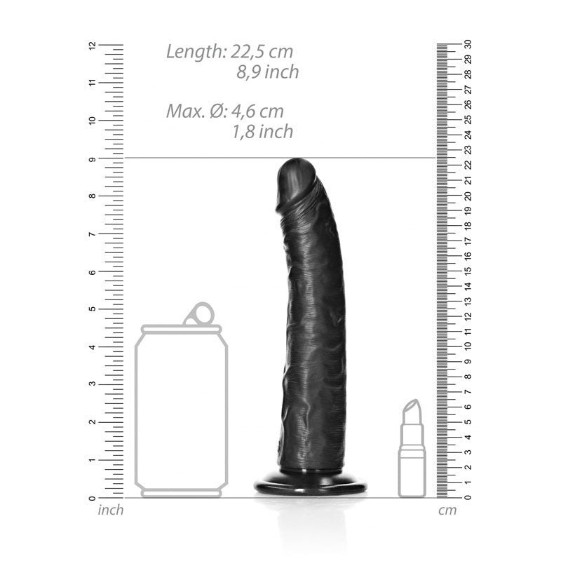 Buy REALROCK Realistic Slim Dildo with Suction Cup - 20.5cm - Black 20.5 cm (8'') Dong at NZ’s Mega Adult Toys Store. Discover premium sex toys with discreet shipping at the best price in NZ