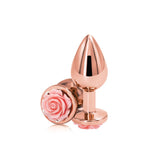 Buy Rear Assets Rose - Medium - Rose Gold 8.9 cm Metal Butt Plug with Pink Rose Base at NZ’s Mega Adult Toys Store. Discover premium sex toys with discreet shipping at the best price in NZ