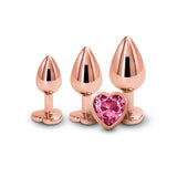 Buy Rear Assets Trainer Kit - Rose Gold - Pink Heart - Rose Gold Metallic Butt Plugs with Pink Hearts - Set of 3 Sizes at NZ’s Mega Adult Toys Store. Discover premium sex toys with discreet shipping at the best price in NZ