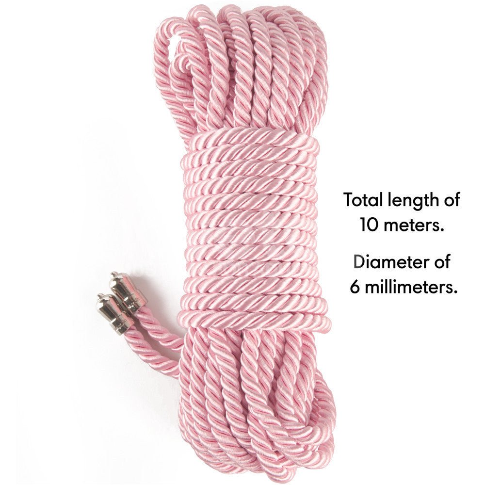 Buy Rebellion Reign Silky Bondage Rope - Pink - Pink Bondage Rope - 10 metre length at NZ’s Mega Adult Toys Store. Discover premium sex toys with discreet shipping at the best price in NZ