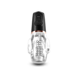 Buy Renegade Avenger - Clear/Black USB Rechargeable Sucking Masturbator at NZ’s Mega Adult Toys Store. Discover premium sex toys with discreet shipping at the best price in NZ