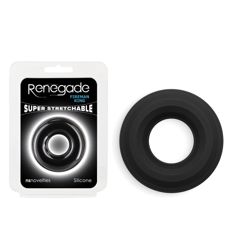 Buy Renegade Fireman Ring - Medium - Black - Black Medium Cock Ring at NZ’s Mega Adult Toys Store. Discover premium sex toys with discreet shipping at the best price in NZ