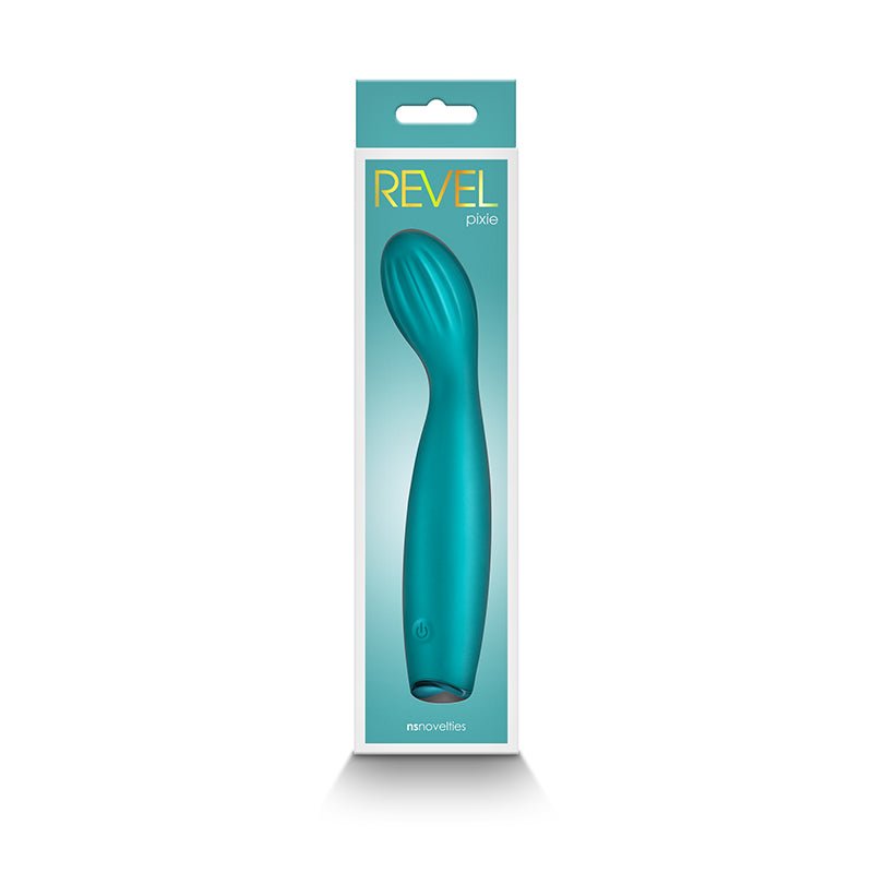 Buy Revel Pixie - Teal - Teal 17.3 cm USB Rechargeable Vibrator at NZ’s Mega Adult Toys Store. Discover premium sex toys with discreet shipping at the best price in NZ