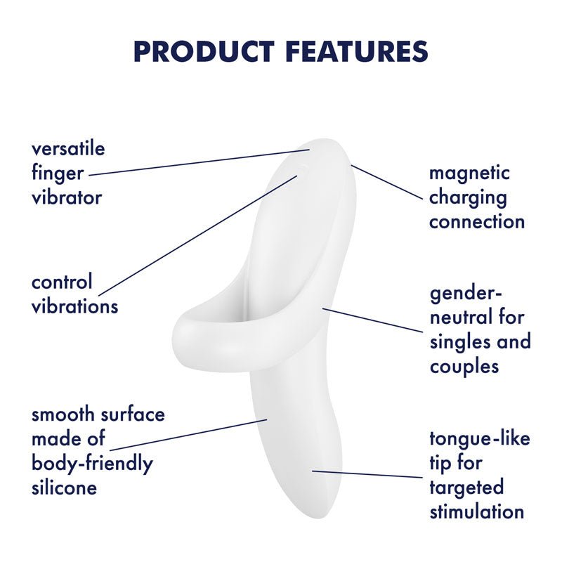 Buy Satisfyer Bold Lover - White USB Rechargeable Finger Stimulator at Oh Joy. Discover premium sex toys with discreet shipping at the best price in NZ