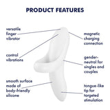 Buy Satisfyer Bold Lover - White USB Rechargeable Finger Stimulator at Oh Joy. Discover premium sex toys with discreet shipping at the best price in NZ