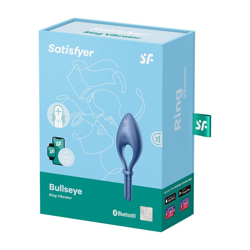 Buy Satisfyer Bullseye - Blue - Blue Vibrating Adjustable Lasso Cock Ring at NZ’s Mega Adult Toys Store. Discover premium sex toys with discreet shipping at the best price in NZ