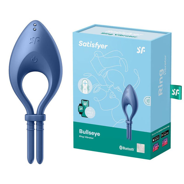 Buy Satisfyer Bullseye - Blue - Blue Vibrating Adjustable Lasso Cock Ring at NZ’s Mega Adult Toys Store. Discover premium sex toys with discreet shipping at the best price in NZ