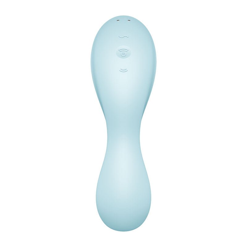 Buy Satisfyer Curvy Trinity 5 - Blue USB Rechargeable Air Pulse Stimulator & Vibrator with App Control at Oh Joy. Discover premium sex toys with discreet shipping at the best price in NZ