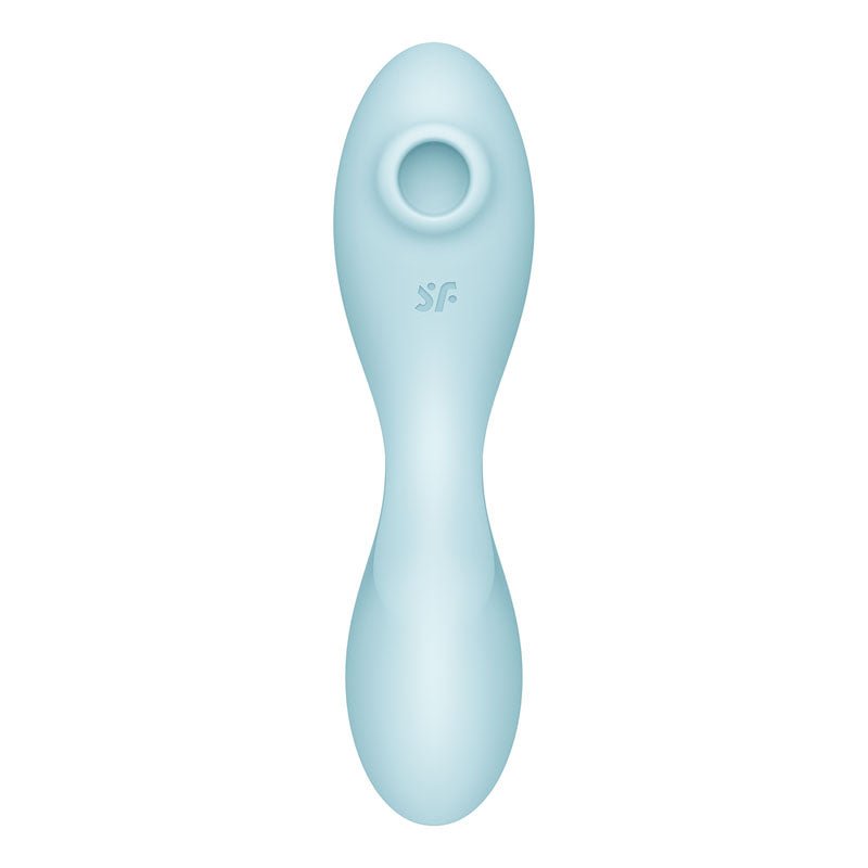 Buy Satisfyer Curvy Trinity 5 - Blue USB Rechargeable Air Pulse Stimulator & Vibrator with App Control at Oh Joy. Discover premium sex toys with discreet shipping at the best price in NZ