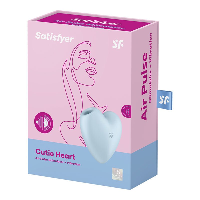 Buy Satisfyer Cutie Heart - Blue - Blue USB Rechargeable Air Pulsation Stimulator with Vibration at NZ’s Mega Adult Toys Store. Discover premium sex toys with discreet shipping at the best price in NZ