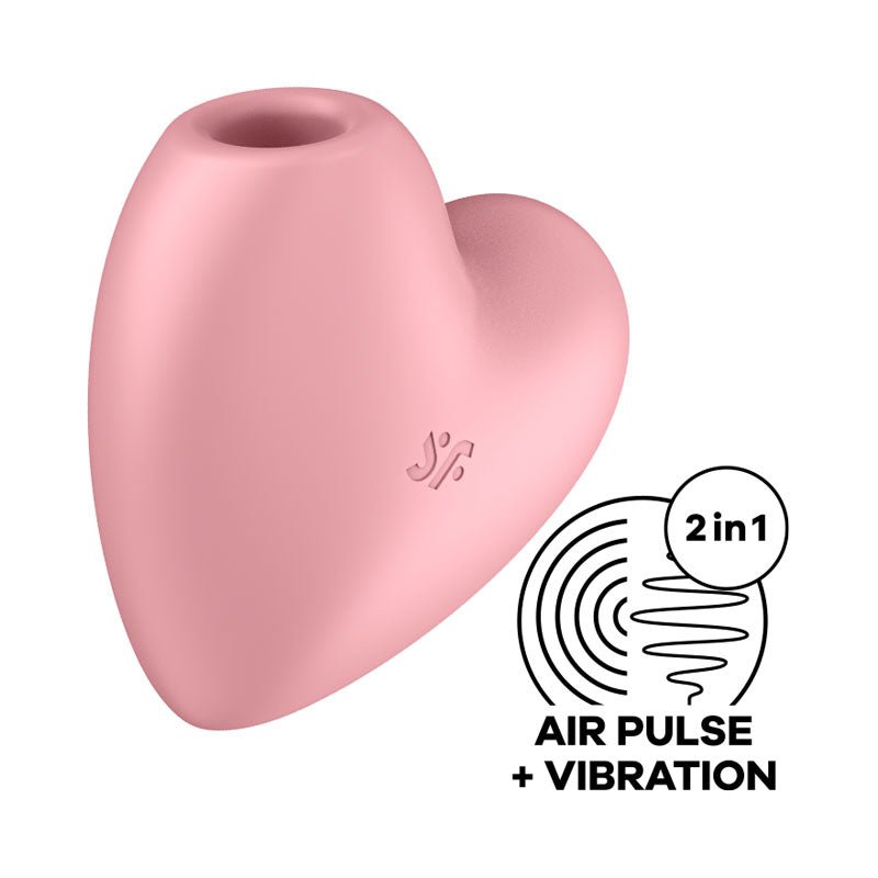 Buy Satisfyer Cutie Heart - Light Pink - Light Pink USB Rechargeable Air Pulsation Stimulator with Vibration at NZ’s Mega Adult Toys Store. Discover premium sex toys with discreet shipping at the best price in NZ