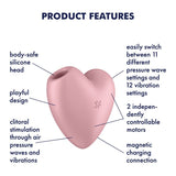 Buy Satisfyer Cutie Heart - Light Pink - Light Pink USB Rechargeable Air Pulsation Stimulator with Vibration at NZ’s Mega Adult Toys Store. Discover premium sex toys with discreet shipping at the best price in NZ