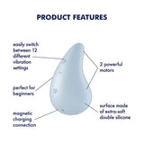 Buy Satisfyer Dew Drop - Light Blue USB Rechargeable Stimulator at NZ’s Mega Adult Toys Store. Discover premium sex toys with discreet shipping at the best price in NZ