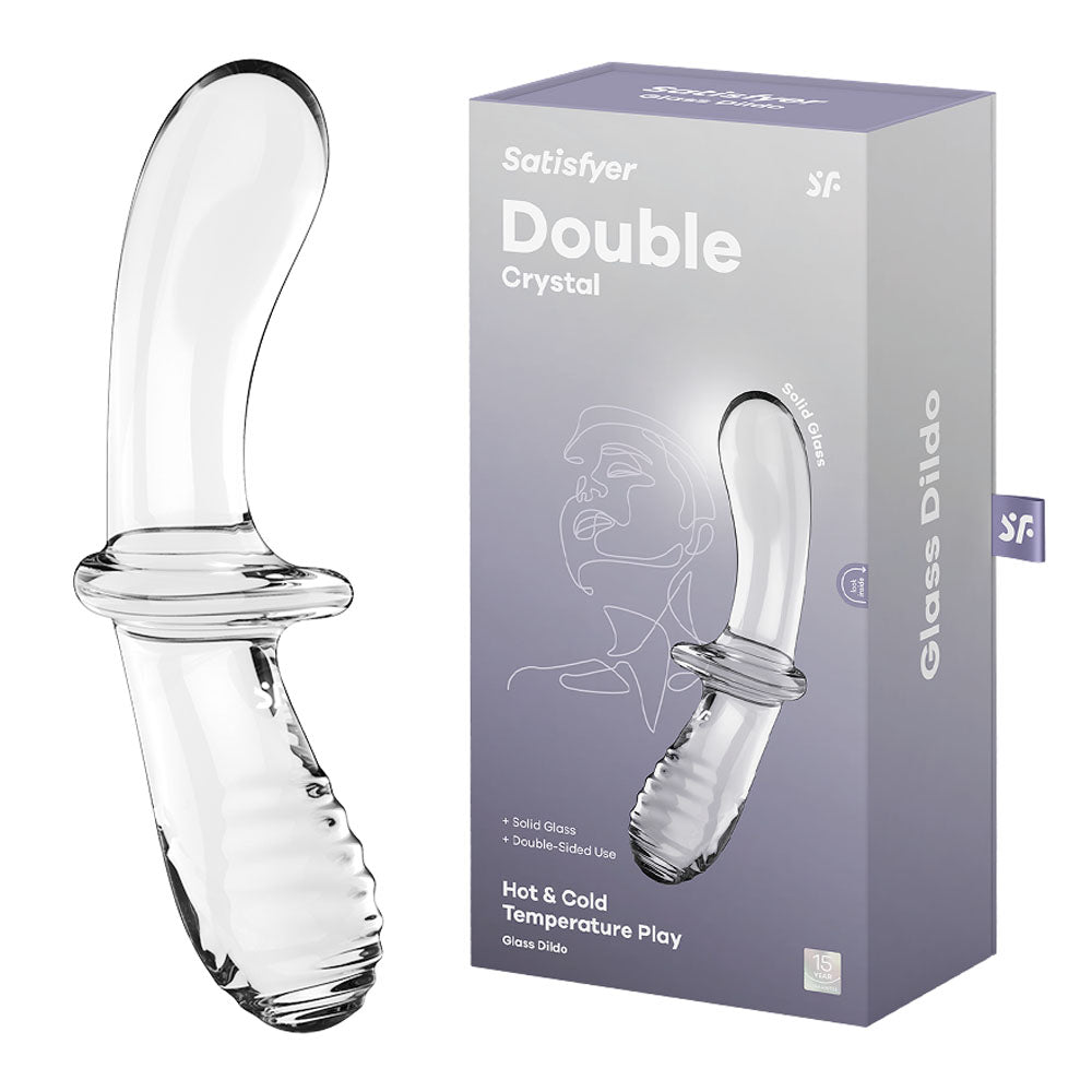 Buy Satisfyer Double Crystal - Clear Glass Double Ended Dildo at NZ’s Mega Adult Toys Store. Discover premium sex toys with discreet shipping at the best price in NZ