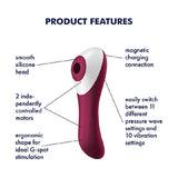 Buy Satisfyer Dual Crush - Red Air Pulse Stimulator with Vibration at NZ’s Mega Adult Toys Store. Discover premium sex toys with discreet shipping at the best price in NZ