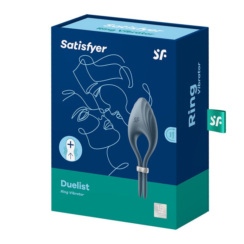 Buy Satisfyer Duelist - Dark Blue Vibrating Adjustable Lasso Cock Ring at Oh Joy. Discover premium sex toys with discreet shipping at the best price in NZ