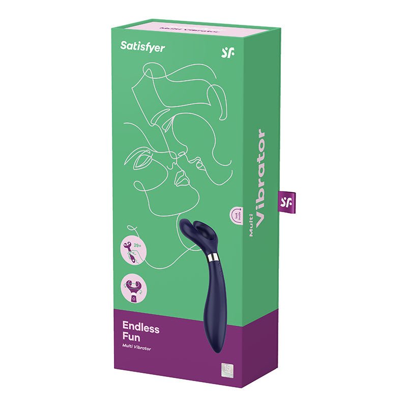 Buy Satisfyer Endless Fun - Blue 23.5 cm USB Rechargeable Stimulator at NZ’s Mega Adult Toys Store. Discover premium sex toys with discreet shipping at the best price in NZ