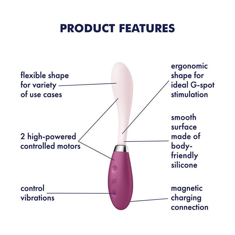 Buy Satisfyer G - Spot Flex 3 - Red USB Rechargeable Vibrator at NZ’s Mega Adult Toys Store. Discover premium sex toys with discreet shipping at the best price in NZ