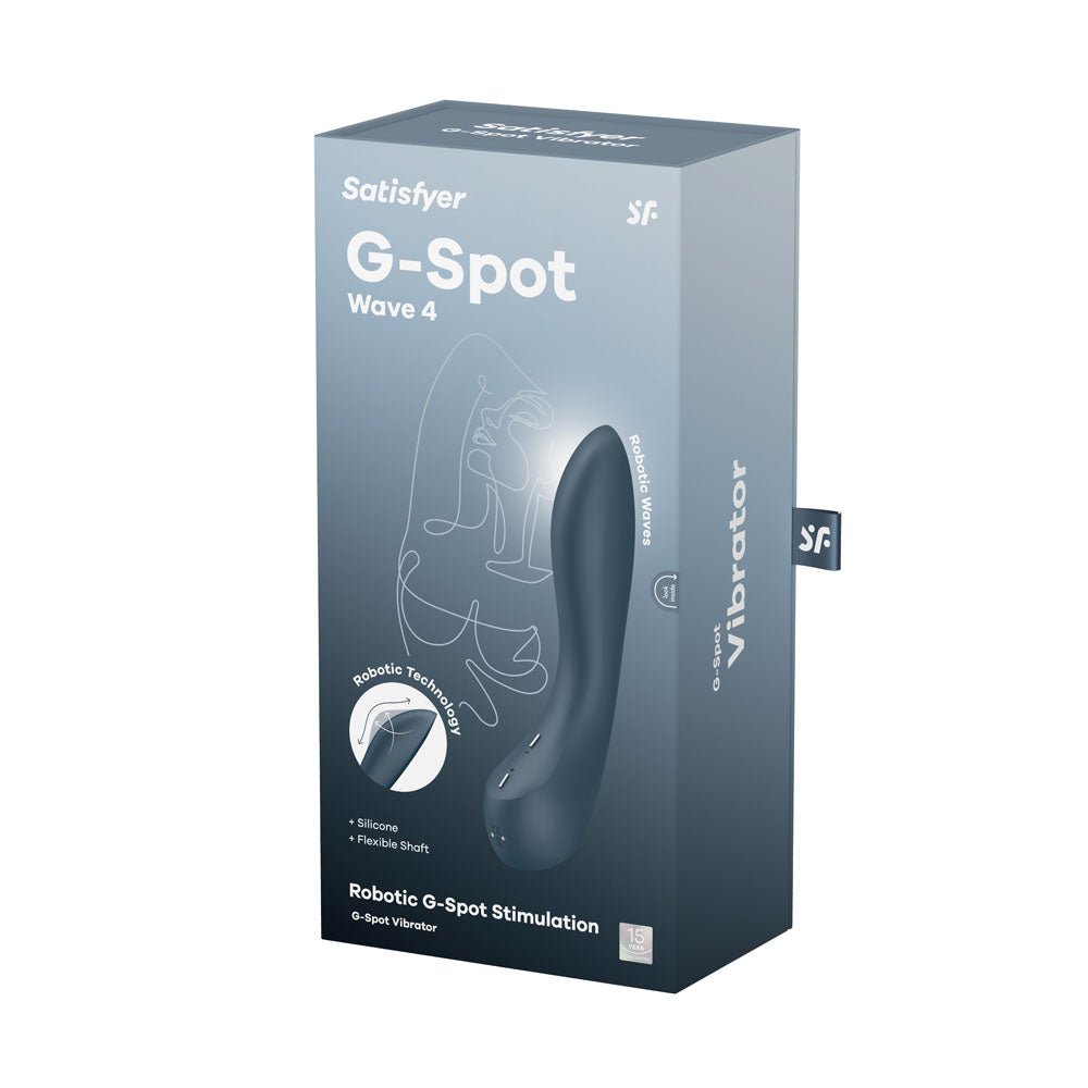 Buy Satisfyer G - Spot Wave 4 - Dark Blue 21 cm USB Rechargeable Vibrator with Robotic G - Spot Stimulation at NZ’s Mega Adult Toys Store. Discover premium sex toys with discreet shipping at the best price in NZ