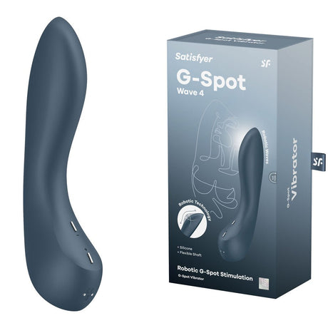 Buy Satisfyer G - Spot Wave 4 - Dark Blue 21 cm USB Rechargeable Vibrator with Robotic G - Spot Stimulation at NZ’s Mega Adult Toys Store. Discover premium sex toys with discreet shipping at the best price in NZ