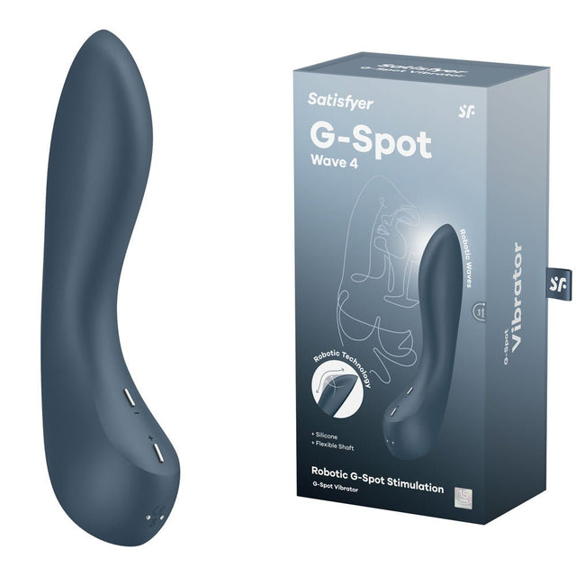 Buy Satisfyer G - Spot Wave 4 - Dark Blue 21 cm USB Rechargeable Vibrator with Robotic G - Spot Stimulation at NZ’s Mega Adult Toys Store. Discover premium sex toys with discreet shipping at the best price in NZ