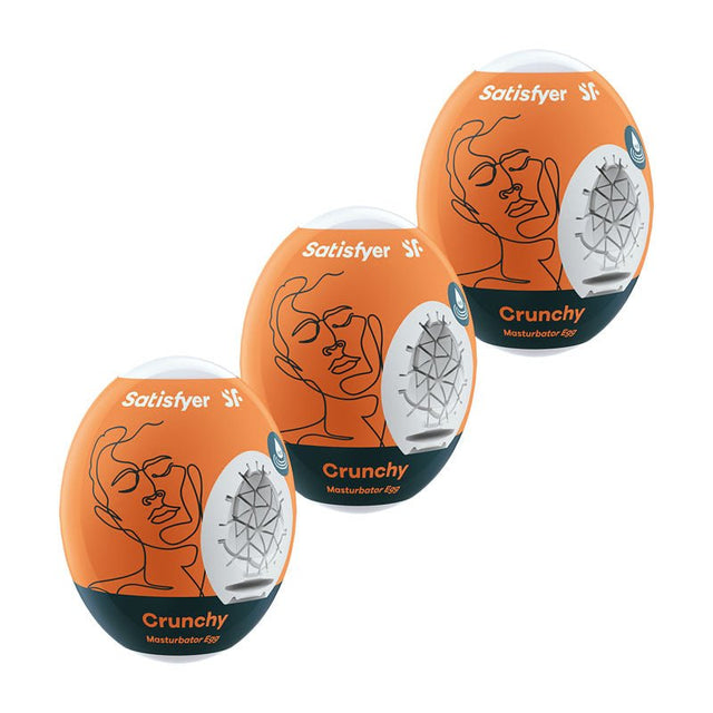 Buy Satisfyer Masturbator Eggs - Crunchy 3 Pack - Set of 3 Stroker Sleeves at NZ’s Mega Adult Toys Store. Discover premium sex toys with discreet shipping at the best price in NZ