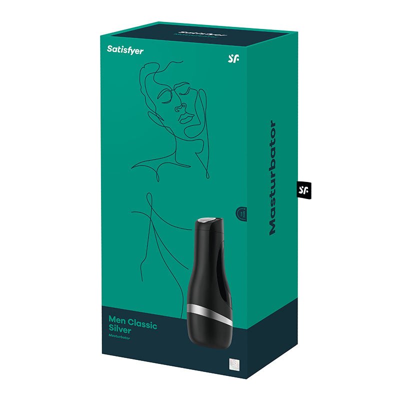 Buy Satisfyer Men Classic - Black/Silver Stroker at NZ’s Mega Adult Toys Store. Discover premium sex toys with discreet shipping at the best price in NZ