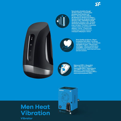 Buy Satisfyer Men Heat Vibration - Black USB Rechargeable Masturbator at NZ’s Mega Adult Toys Store. Discover premium sex toys with discreet shipping at the best price in NZ