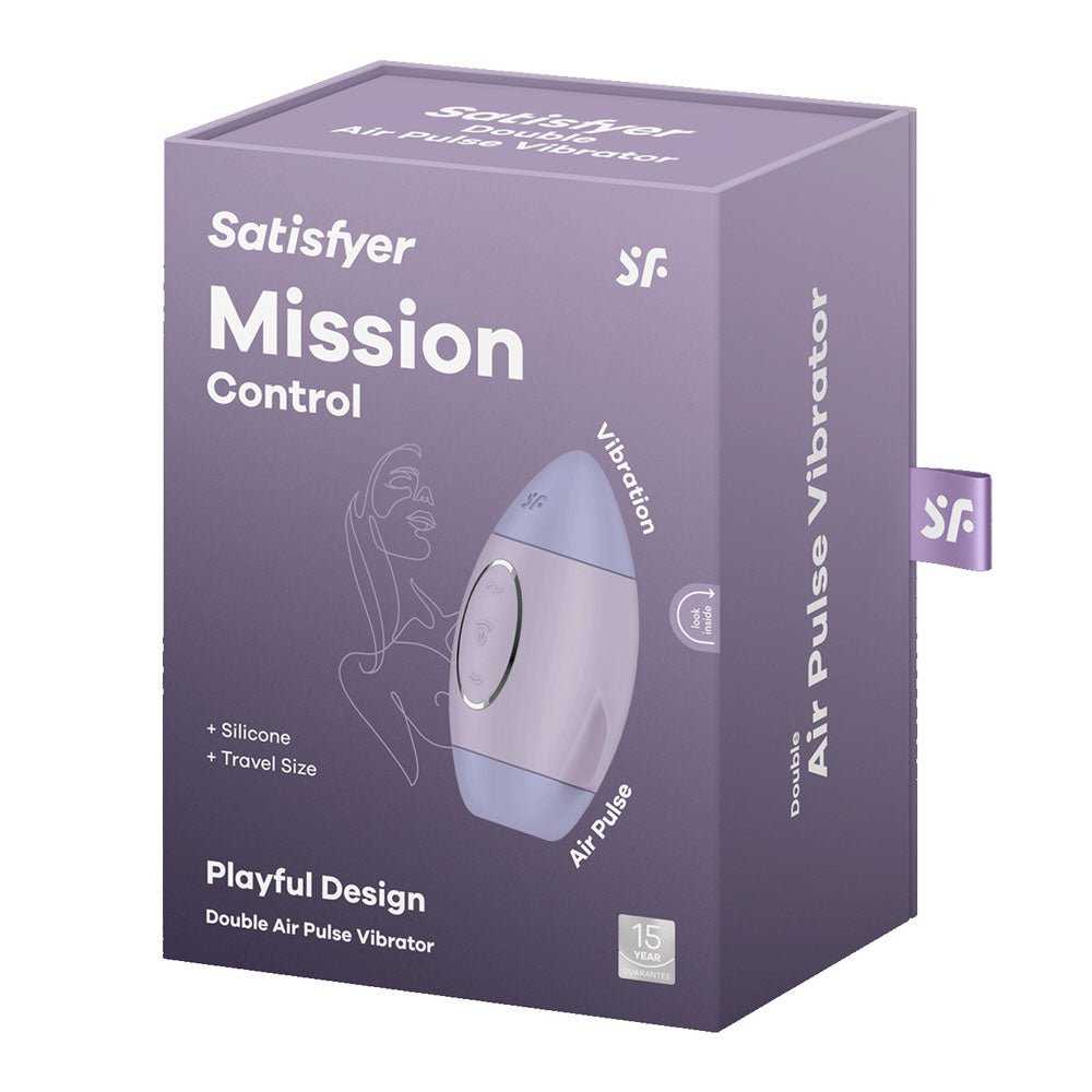 Buy Satisfyer Mission Control - Violet - Violet USB Rechargeable Vibrating Air Pulse Stimulator at NZ’s Mega Adult Toys Store. Discover premium sex toys with discreet shipping at the best price in NZ