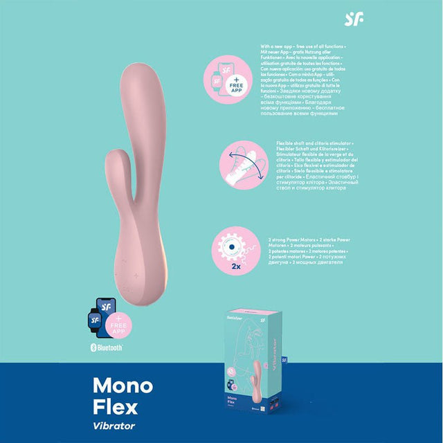 Buy Satisfyer Mono Flex - Mauve App Controlled USB Rechargeable Rabbit Vibrator at NZ’s Mega Adult Toys Store. Discover premium sex toys with discreet shipping at the best price in NZ