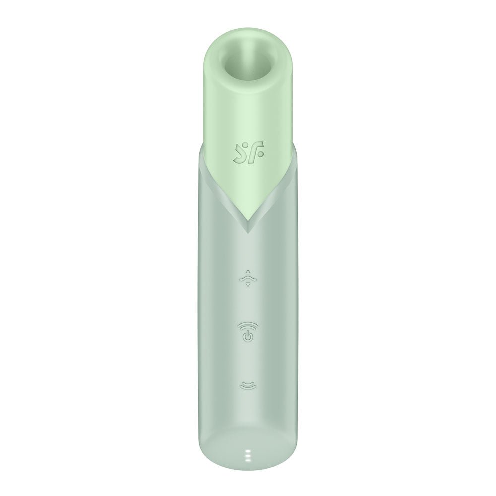 Buy Satisfyer Naughty Kiss - Mint Green USB Rechargeable Air Pulse Stimulator at Oh Joy. Discover premium sex toys with discreet shipping at the best price in NZ