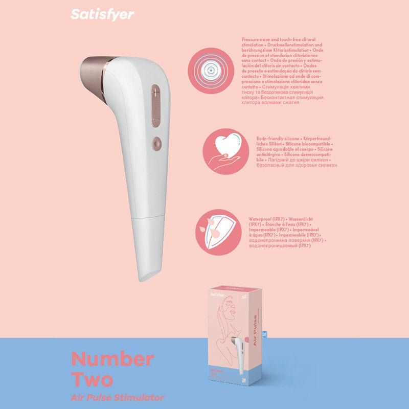 Buy Satisfyer Number 2 - White Touch - Free Clitoral Stimulator at NZ’s Mega Adult Toys Store. Discover premium sex toys with discreet shipping at the best price in NZ