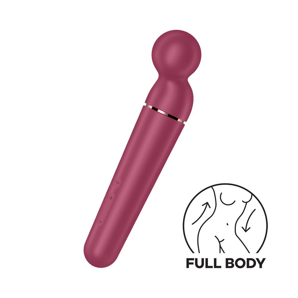 Buy Satisfyer Planet Wand - er - Berry - Berry/Rose Gold USB Rechargeable Massager Wand at NZ’s Mega Adult Toys Store. Discover premium sex toys with discreet shipping at the best price in NZ