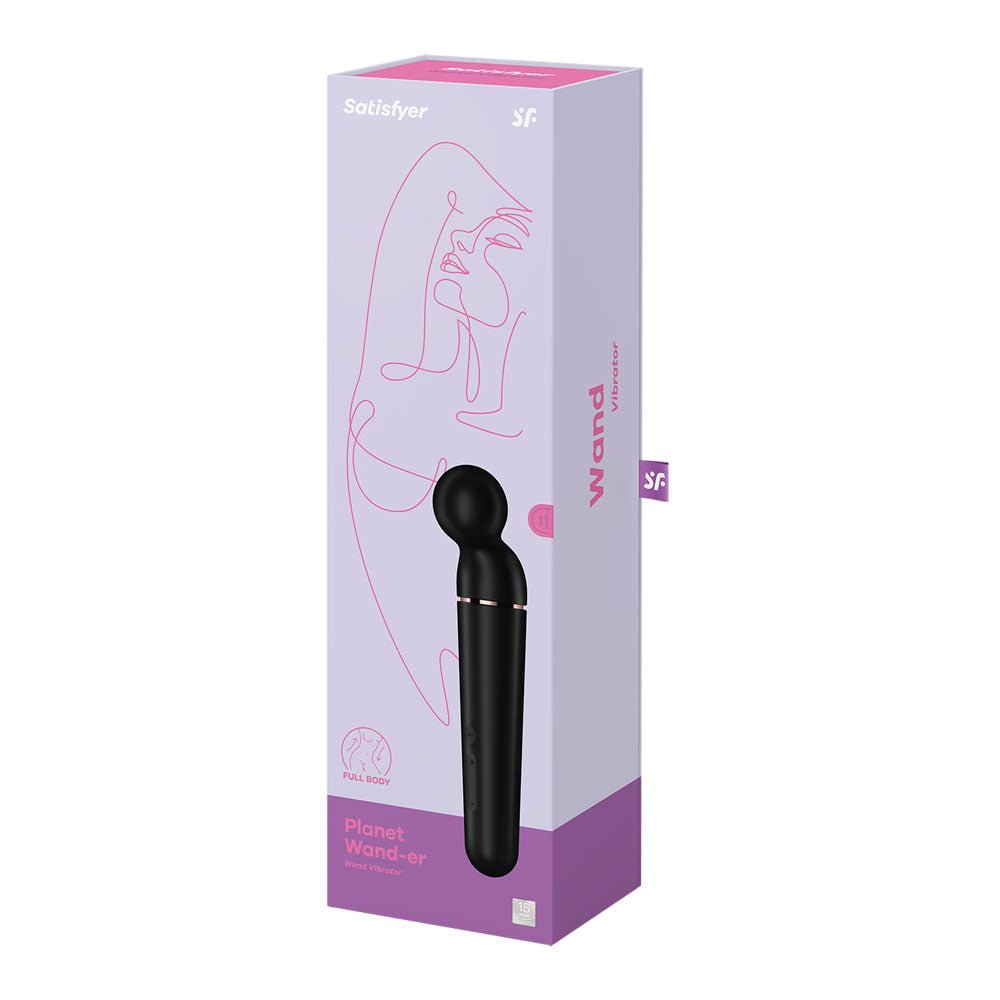 Buy Satisfyer Planet Wand - er - Black - Black/Rose Gold USB Rechargeable Massager Wand at NZ’s Mega Adult Toys Store. Discover premium sex toys with discreet shipping at the best price in NZ