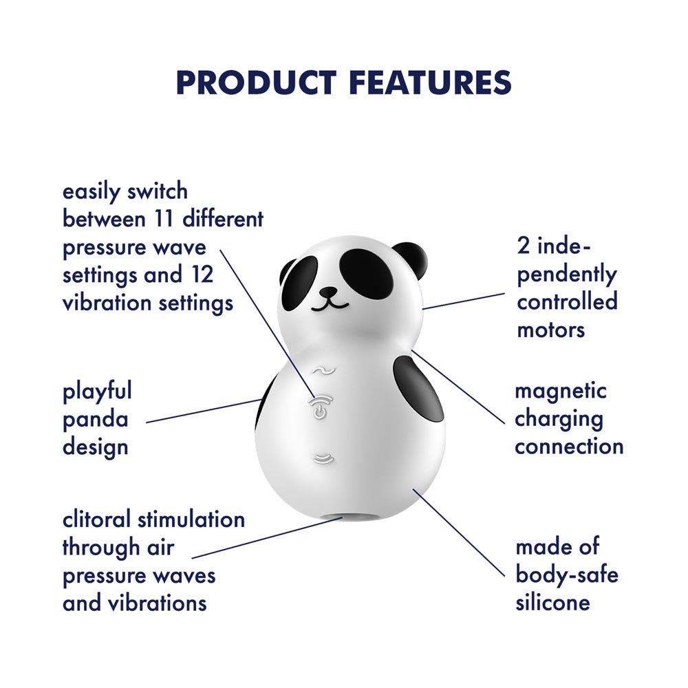 Buy Satisfyer Pocket Panda - Black USB Rechargeable Air Pulse Stimulator at NZ’s Mega Adult Toys Store. Discover premium sex toys with discreet shipping at the best price in NZ