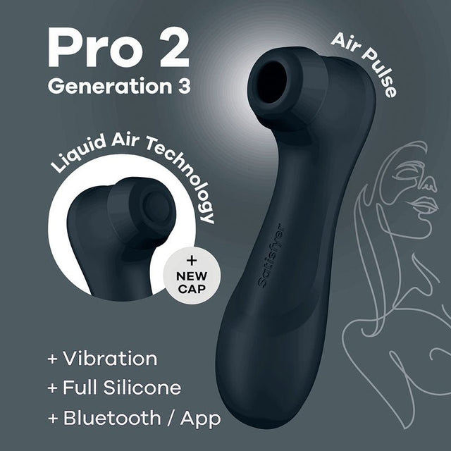 Buy Satisfyer Pro 2 Generation 3 with App Control - Dark Grey - Dark Grey Touch - Free USB - Rechargeable Clitoral Stimulator at NZ’s Mega Adult Toys Store. Discover premium sex toys with discreet shipping at the best price in NZ