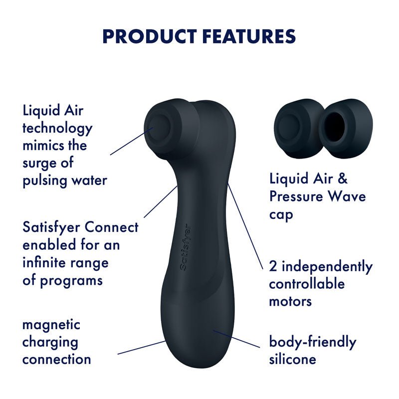 Buy Satisfyer Pro 2 Generation 3 with App Control - Dark Grey - Dark Grey Touch - Free USB - Rechargeable Clitoral Stimulator at NZ’s Mega Adult Toys Store. Discover premium sex toys with discreet shipping at the best price in NZ