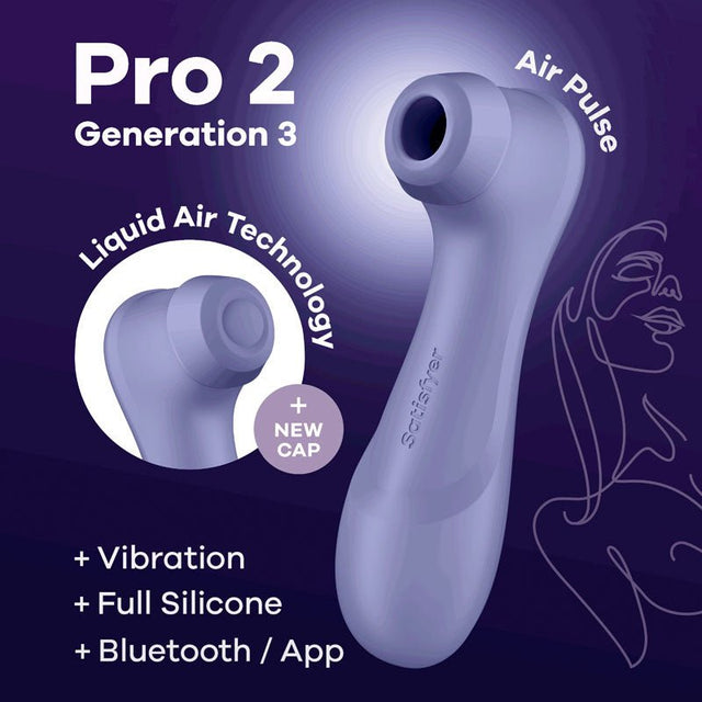 Buy Satisfyer Pro 2 Generation 3 with App Control - Lilac - Lilac Touch - Free USB - Rechargeable Clitoral Stimulator at NZ’s Mega Adult Toys Store. Discover premium sex toys with discreet shipping at the best price in NZ