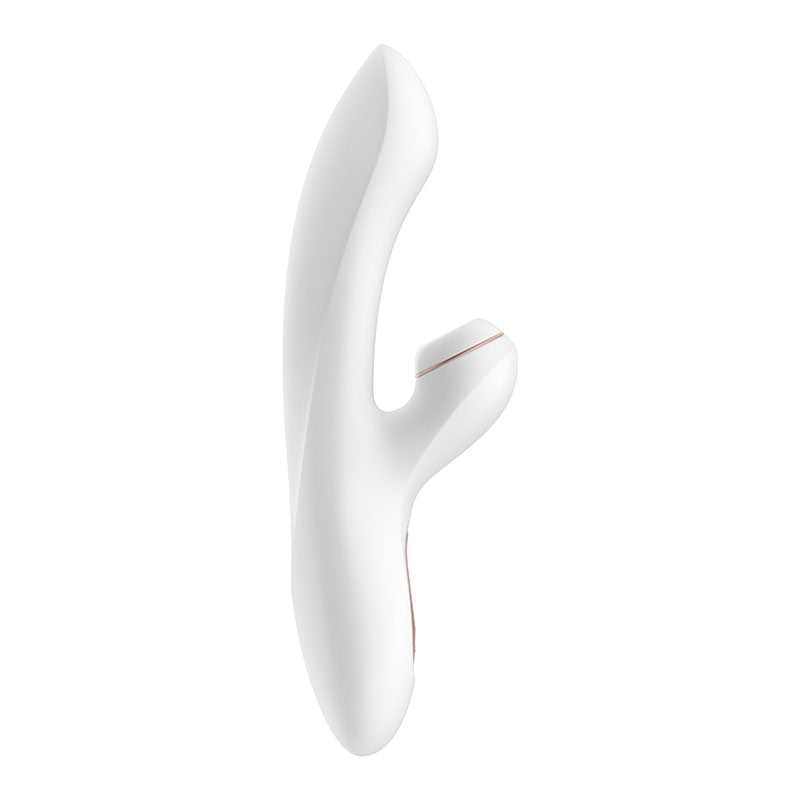 Buy Satisfyer Pro + G - Spot - White 22 cm USB Rechargeable Rabbit Vibrator with Touch - Free Clitoral Stimulator at NZ’s Mega Adult Toys Store. Discover premium sex toys with discreet shipping at the best price in NZ