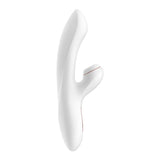 Buy Satisfyer Pro + G - Spot - White 22 cm USB Rechargeable Rabbit Vibrator with Touch - Free Clitoral Stimulator at NZ’s Mega Adult Toys Store. Discover premium sex toys with discreet shipping at the best price in NZ