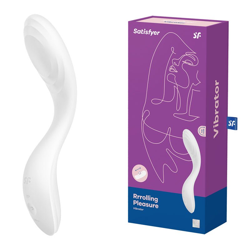 Buy Satisfyer Rrrolling Pleasure - White USB Rechargeable Vibrator at NZ’s Mega Adult Toys Store. Discover premium sex toys with discreet shipping at the best price in NZ