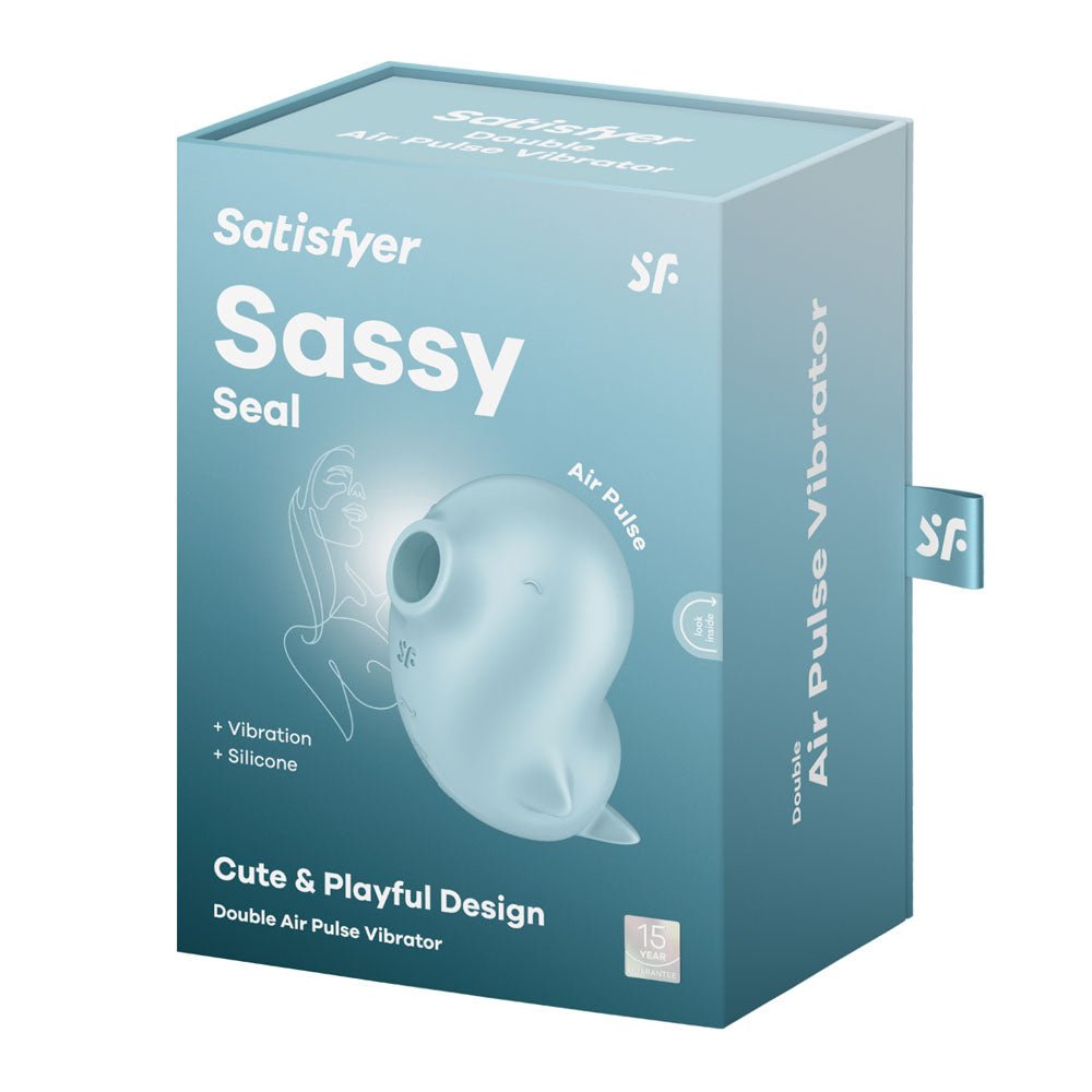 Buy Satisfyer Sassy Seal - Light Blue USB Rechargeable Air Pulse Stimulator at NZ’s Mega Adult Toys Store. Discover premium sex toys with discreet shipping at the best price in NZ