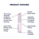 Buy Satisfyer Secret Kiss - Lilac USB Rechargeable Air Pulse Stimulator at Oh Joy. Discover premium sex toys with discreet shipping at the best price in NZ