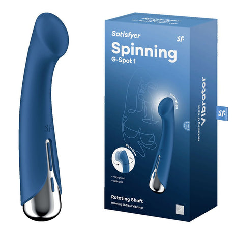 Buy Satisfyer Spinning G - Spot 1 - Blue - Blue 16.5 cm USB Rechargeable Rotating Vibrator at NZ’s Mega Adult Toys Store. Discover premium sex toys with discreet shipping at the best price in NZ